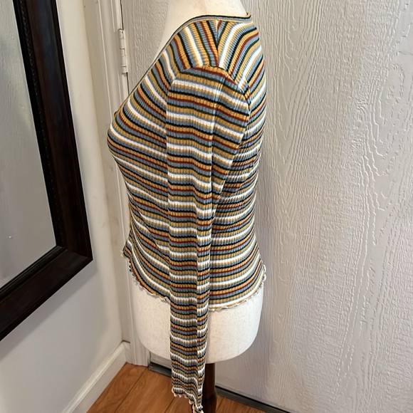 Retro Knit Striped Cardigan - Picture 3 of 6